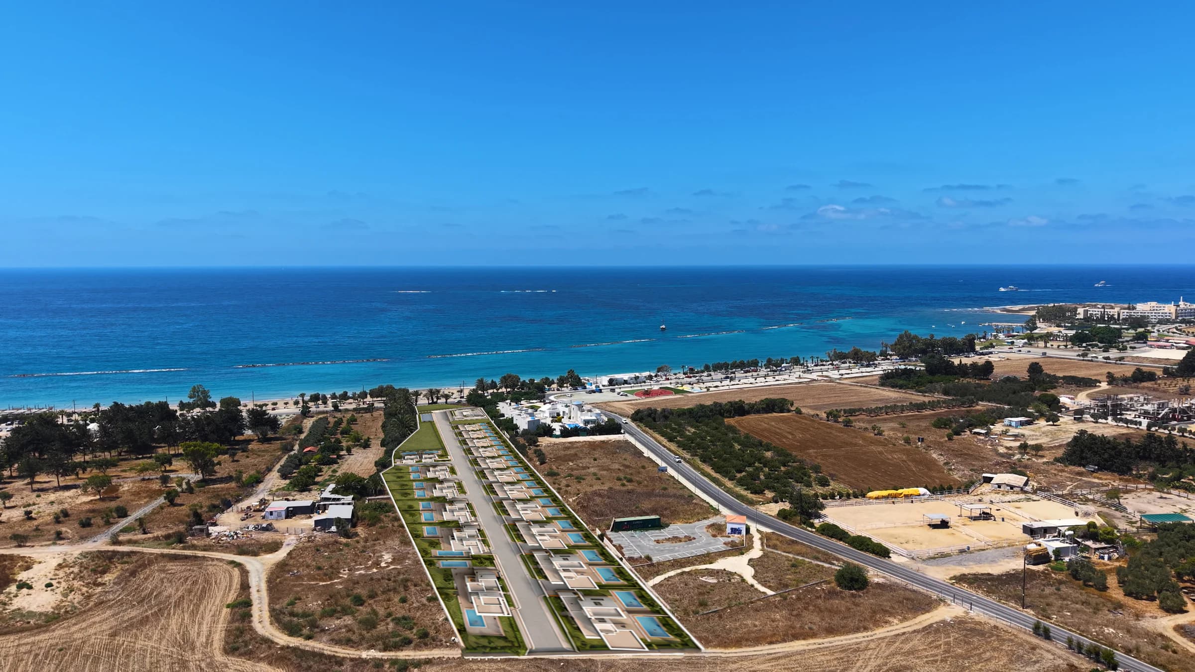 Verano location by the Geroskipou coast